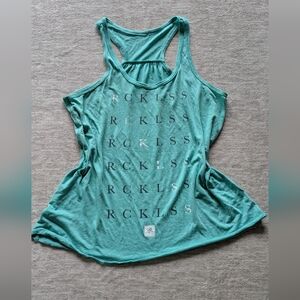 Women's Young & Reckless Teal Tank Top